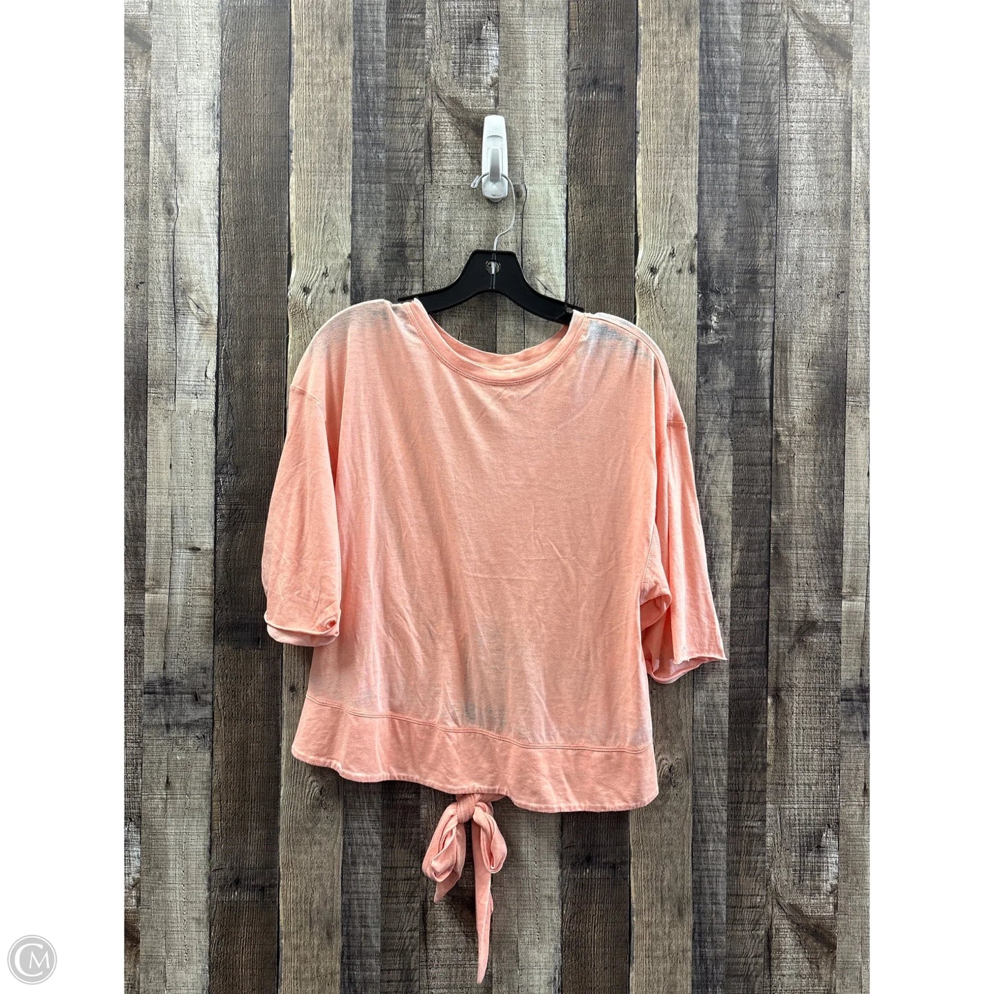 Top Short Sleeve By White Crow In Peach, Size: M