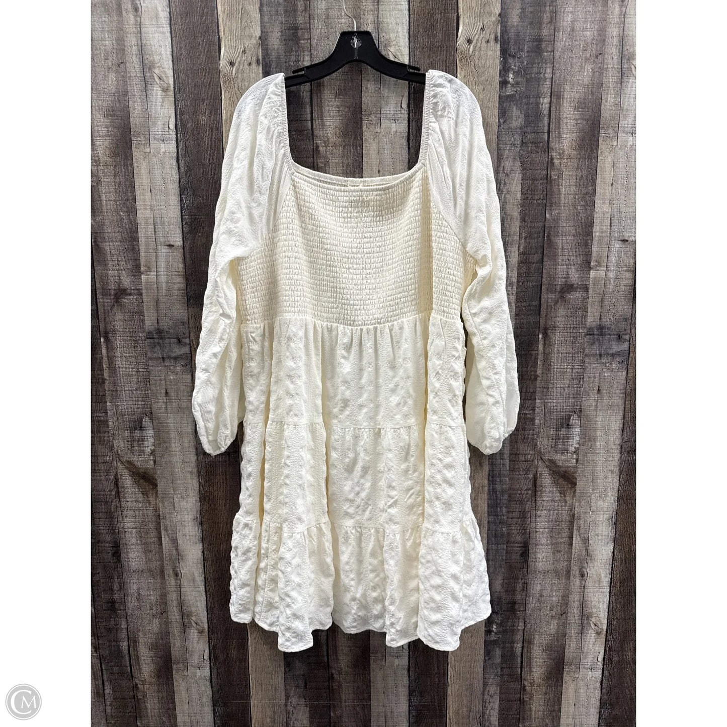 Dress Casual Midi By Ultra Flirt In Cream, Size: 3x