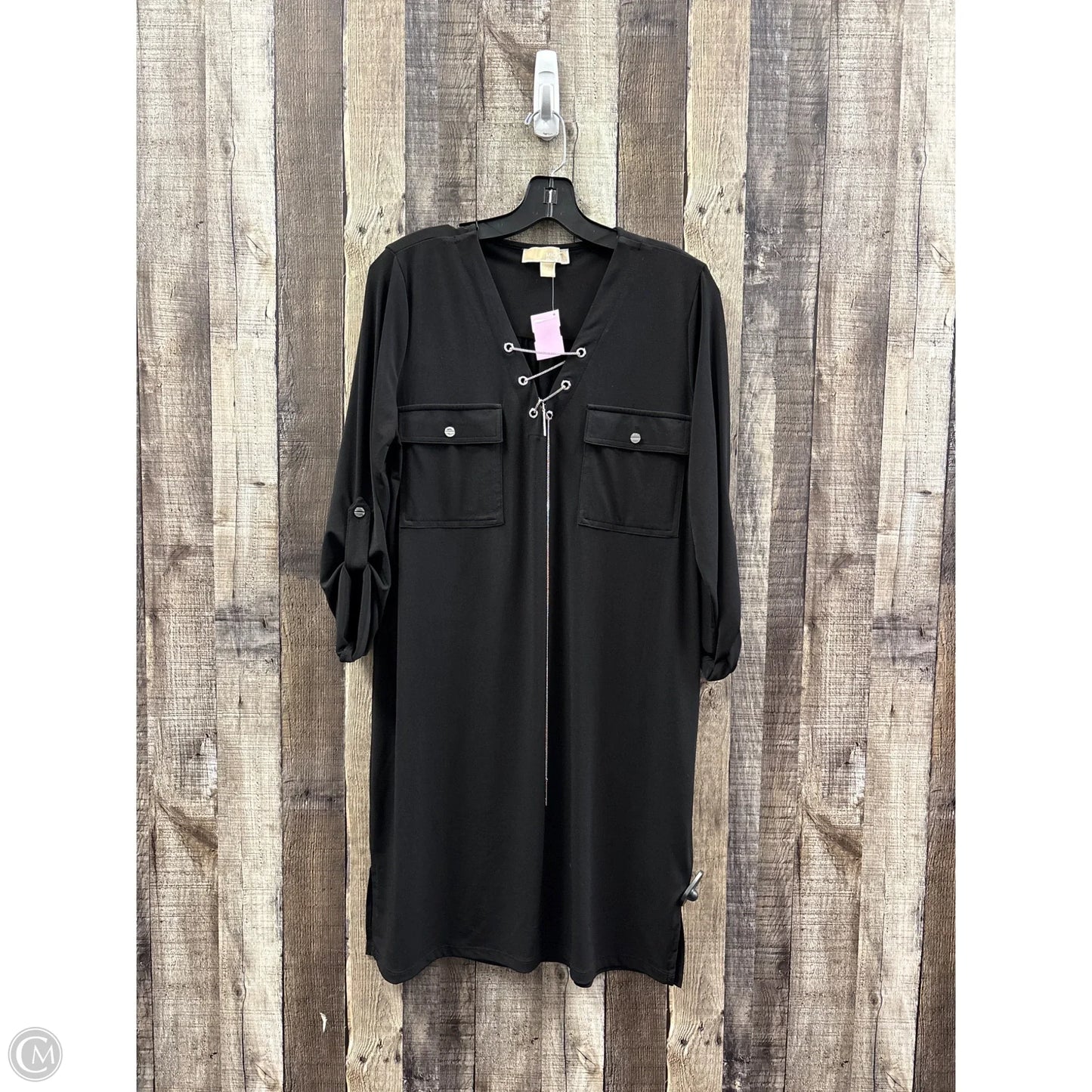 Dress Designer By Michael Kors In Black, Size: L