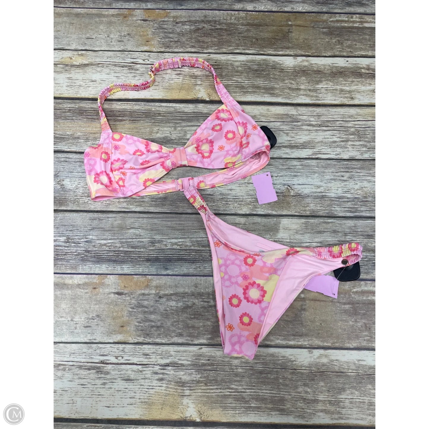 Swimsuit 2pc By Cme In Pink, Size: M