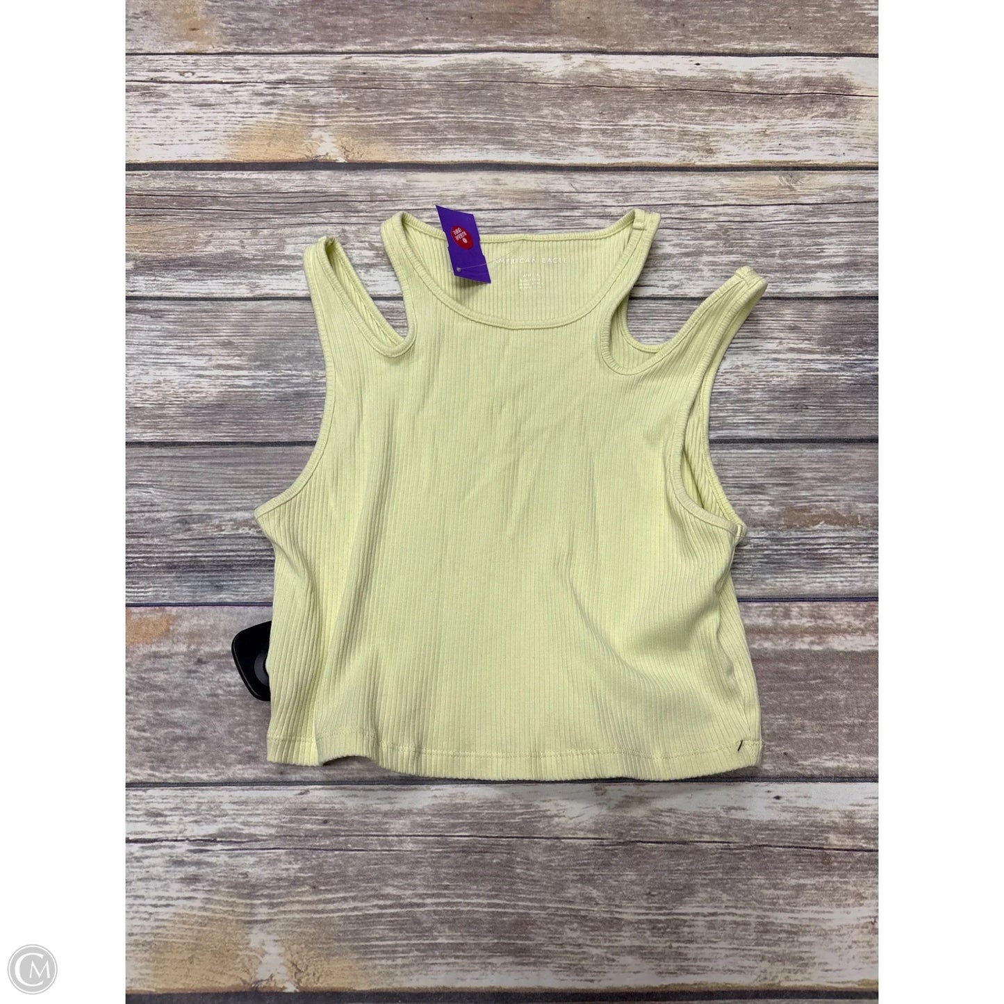 Top Sleeveless By American Eagle In Yellow, Size: M