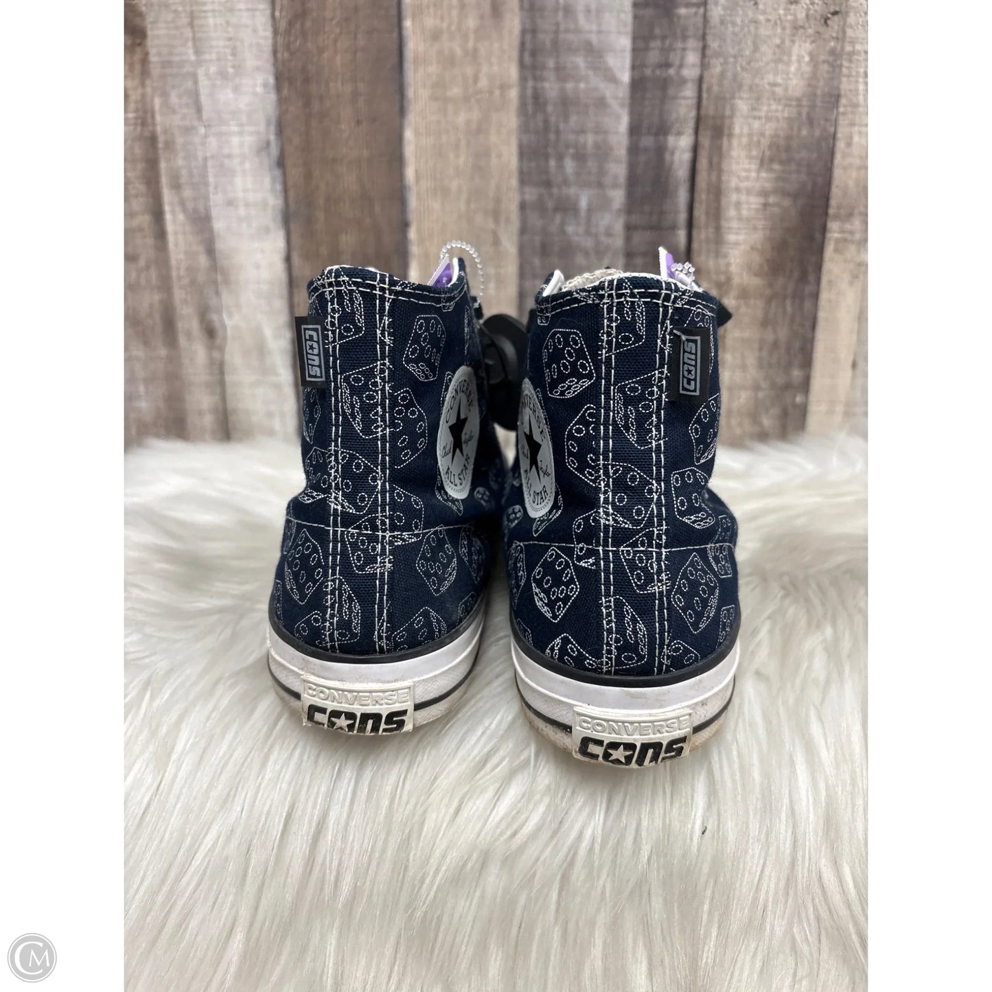 Shoes Sneakers By Converse In Blue & White, Size: 9
