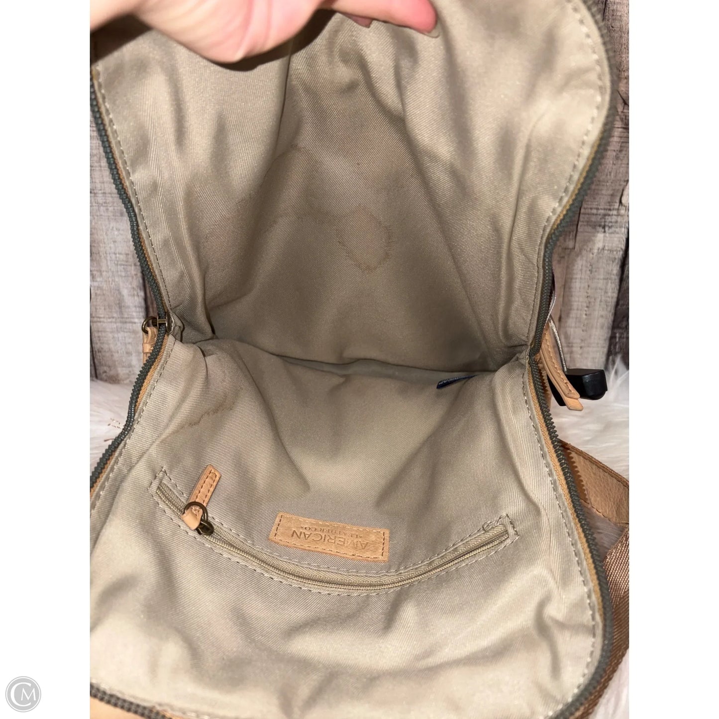 Backpack Leather By American, Size: Medium