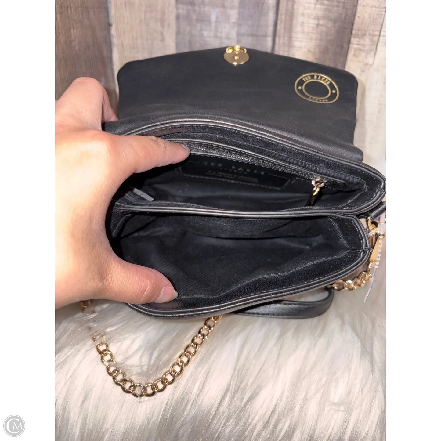 Crossbody Leather By Ted Baker, Size: Medium