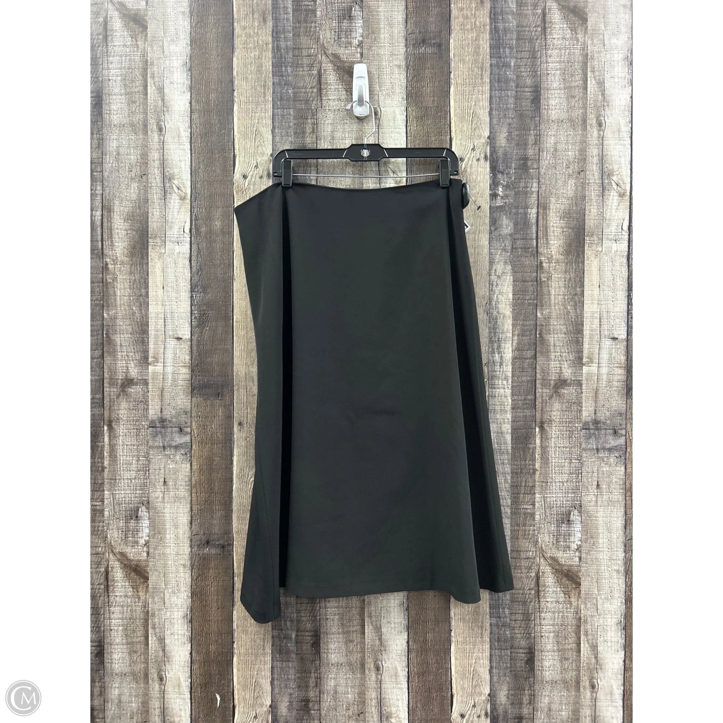 Skirt Midi By Calvin Klein In Black, Size: Xl