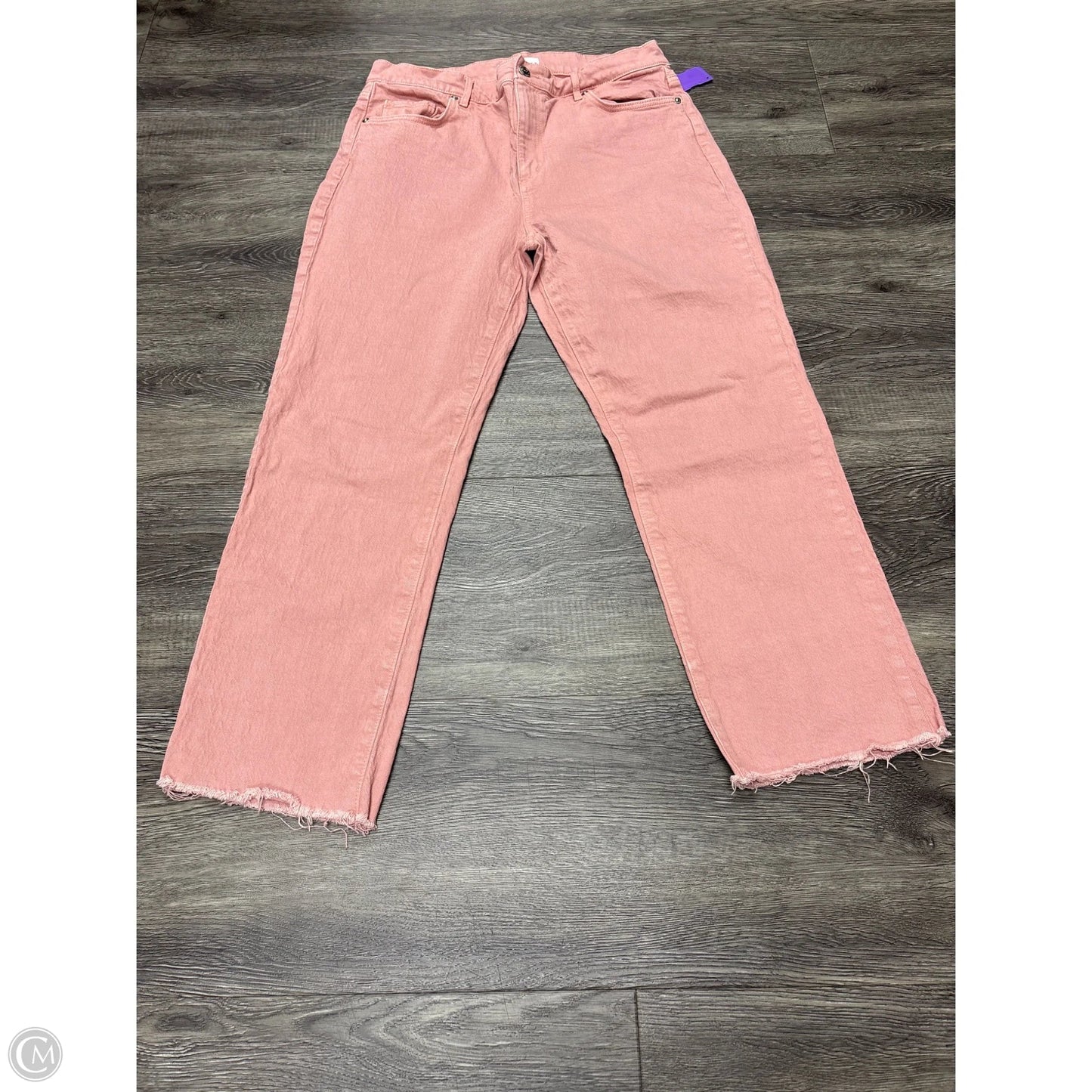 Jeans Straight By Loft In Coral, Size: 10