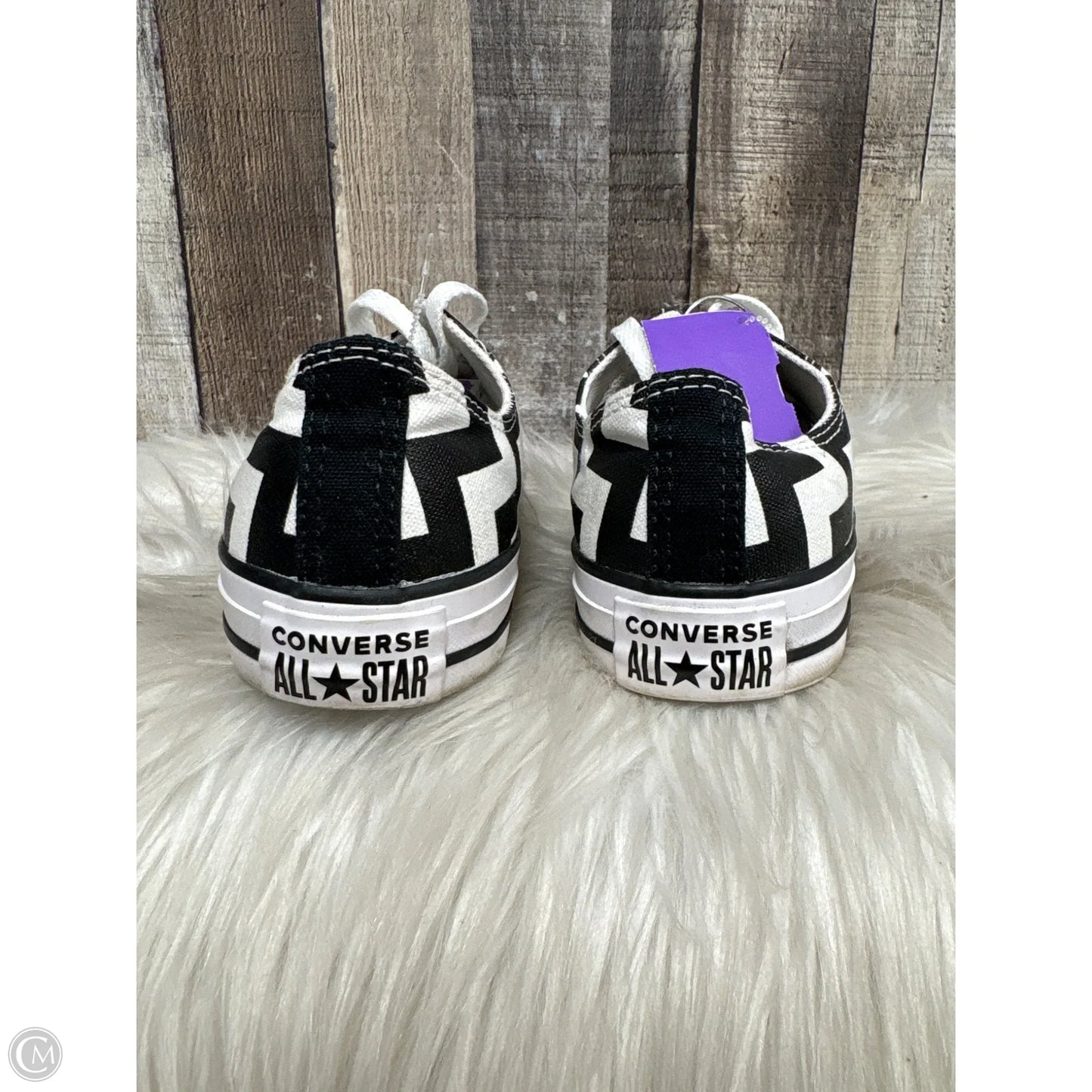 Shoes Athletic By Converse In Black & White, Size: 8