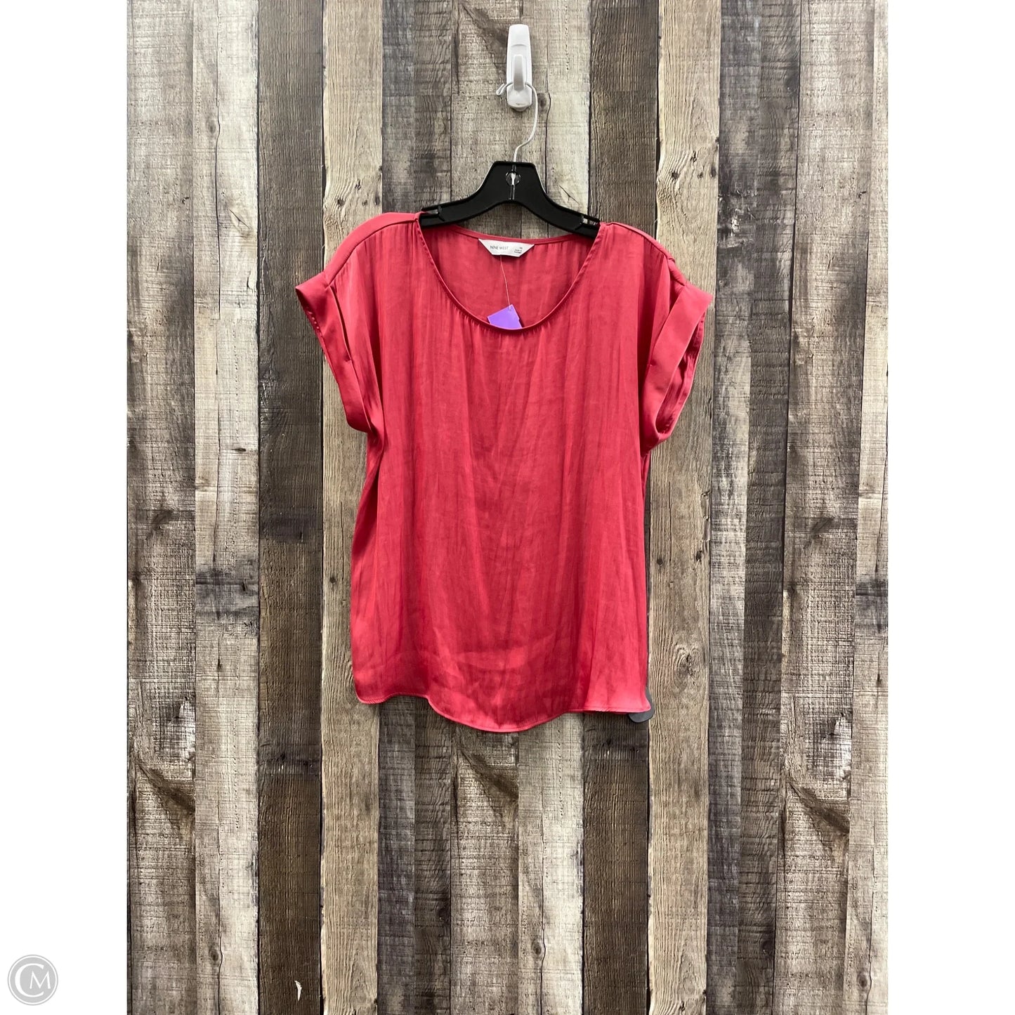 Top Sleeveless By Nine West In Red, Size: M