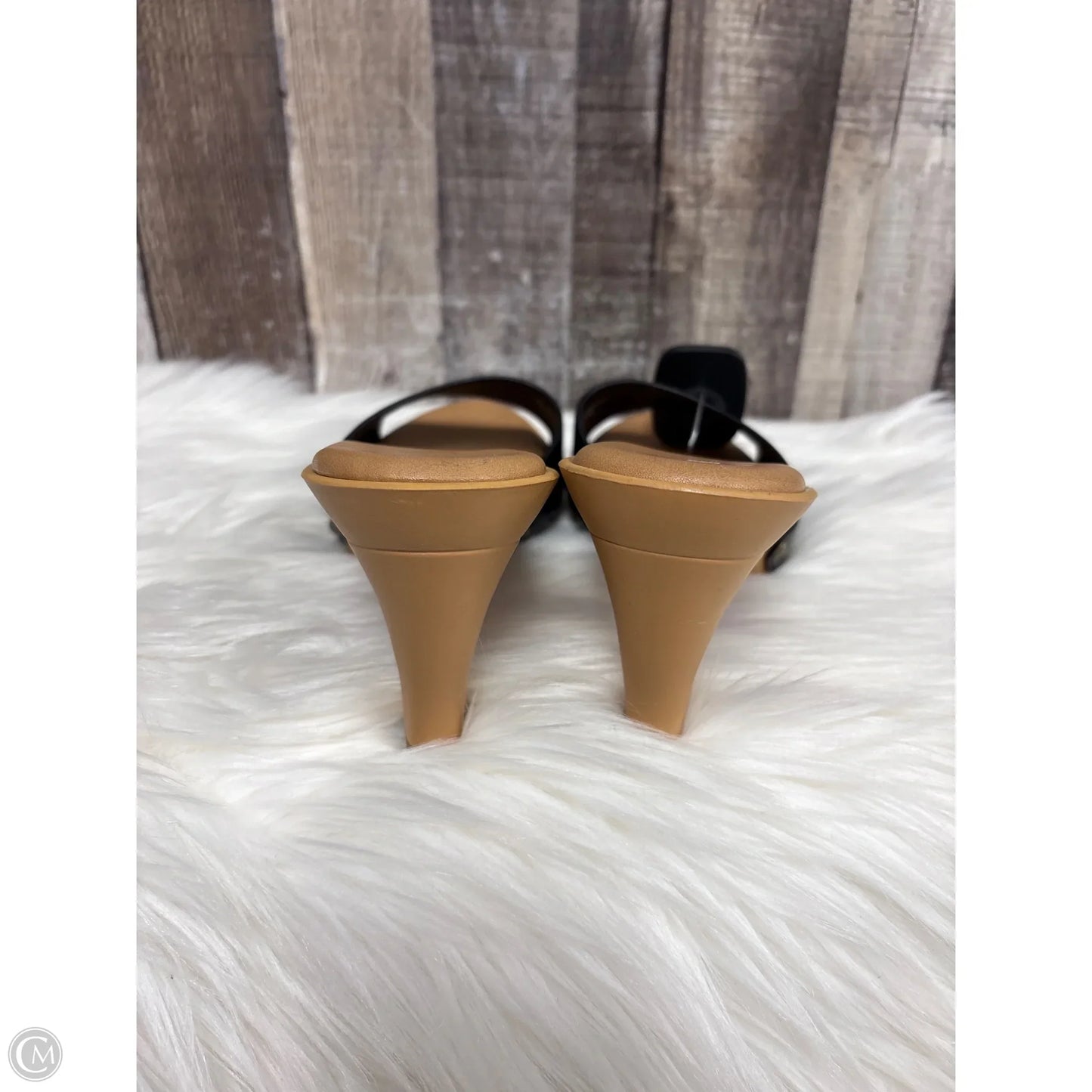 Sandals Heels Block By Sincerely Jules In Black, Size: 7.5