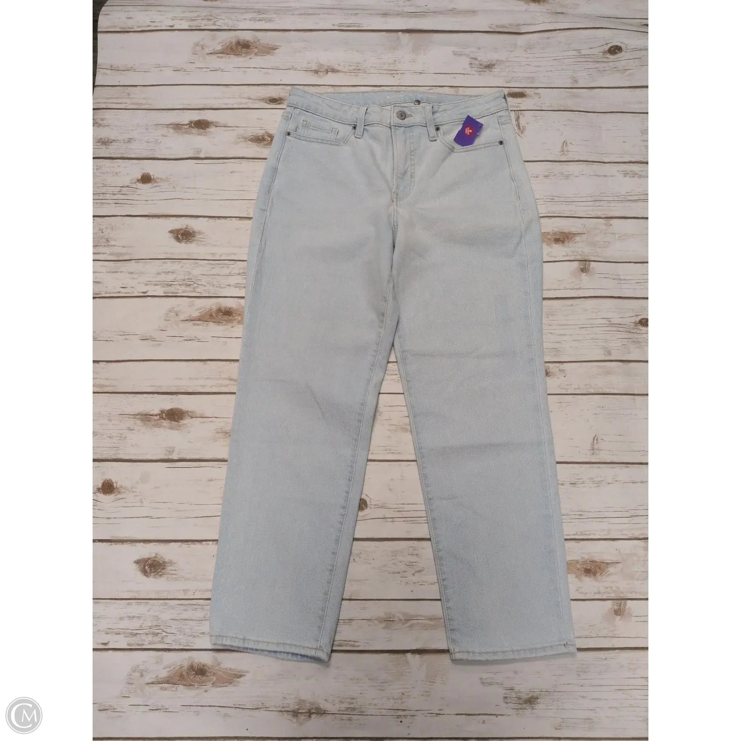 Jeans Straight By Old Navy In Blue Denim, Size: 10