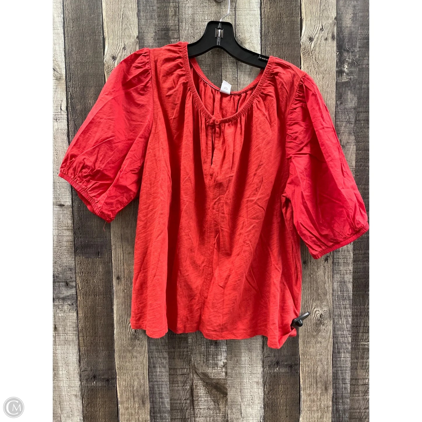 Top Short Sleeve By Old Navy In Red, Size: L