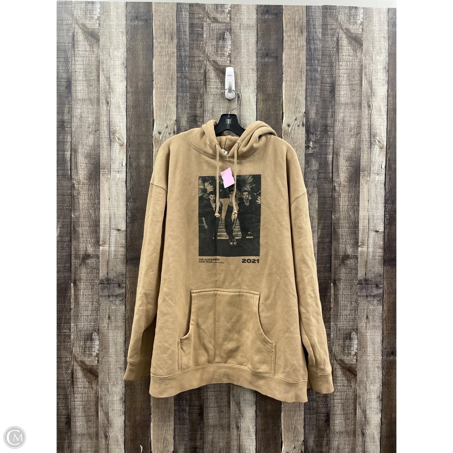 Sweatshirt Hoodie By Cme In Tan, Size: 2x