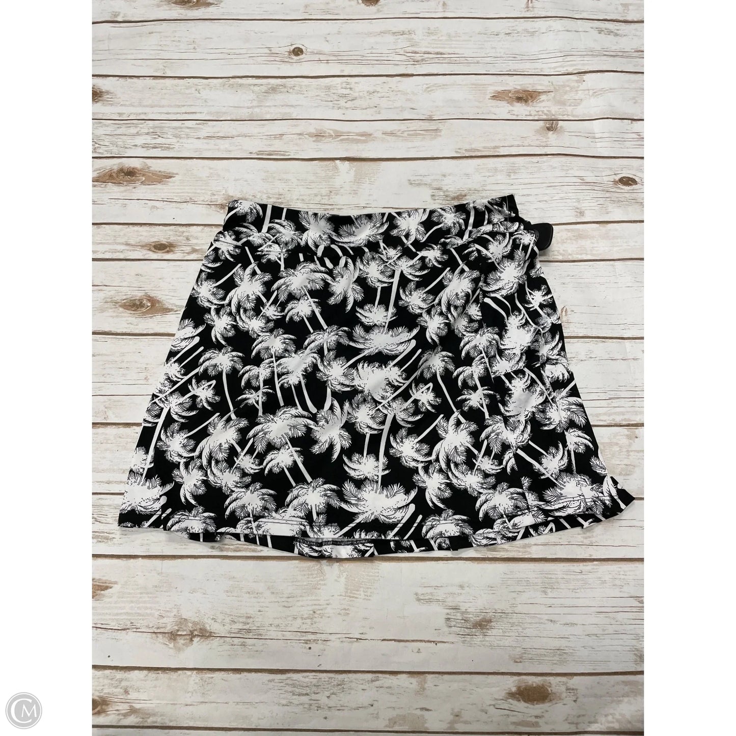 Skort By Emerald In Black & White, Size: M