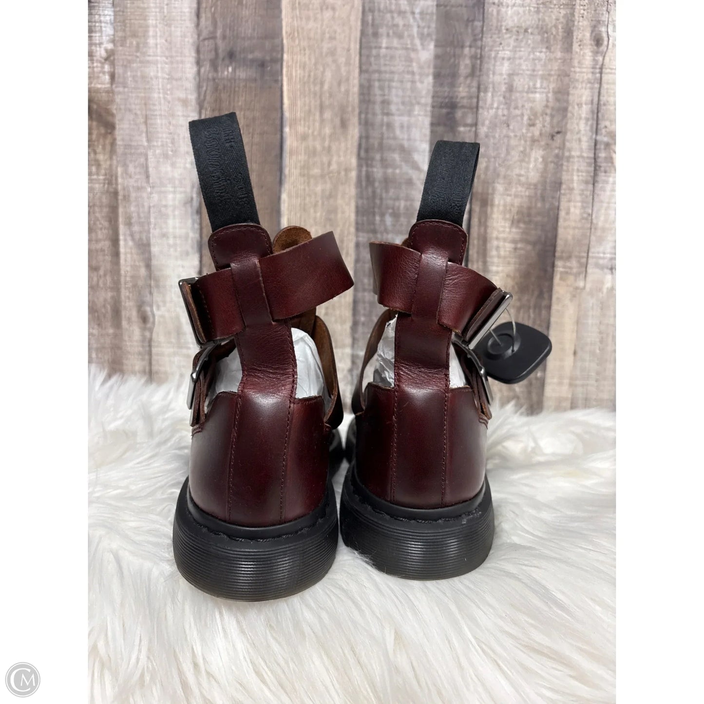 Shoes Flats By Dr Martens In Brown, Size: 8
