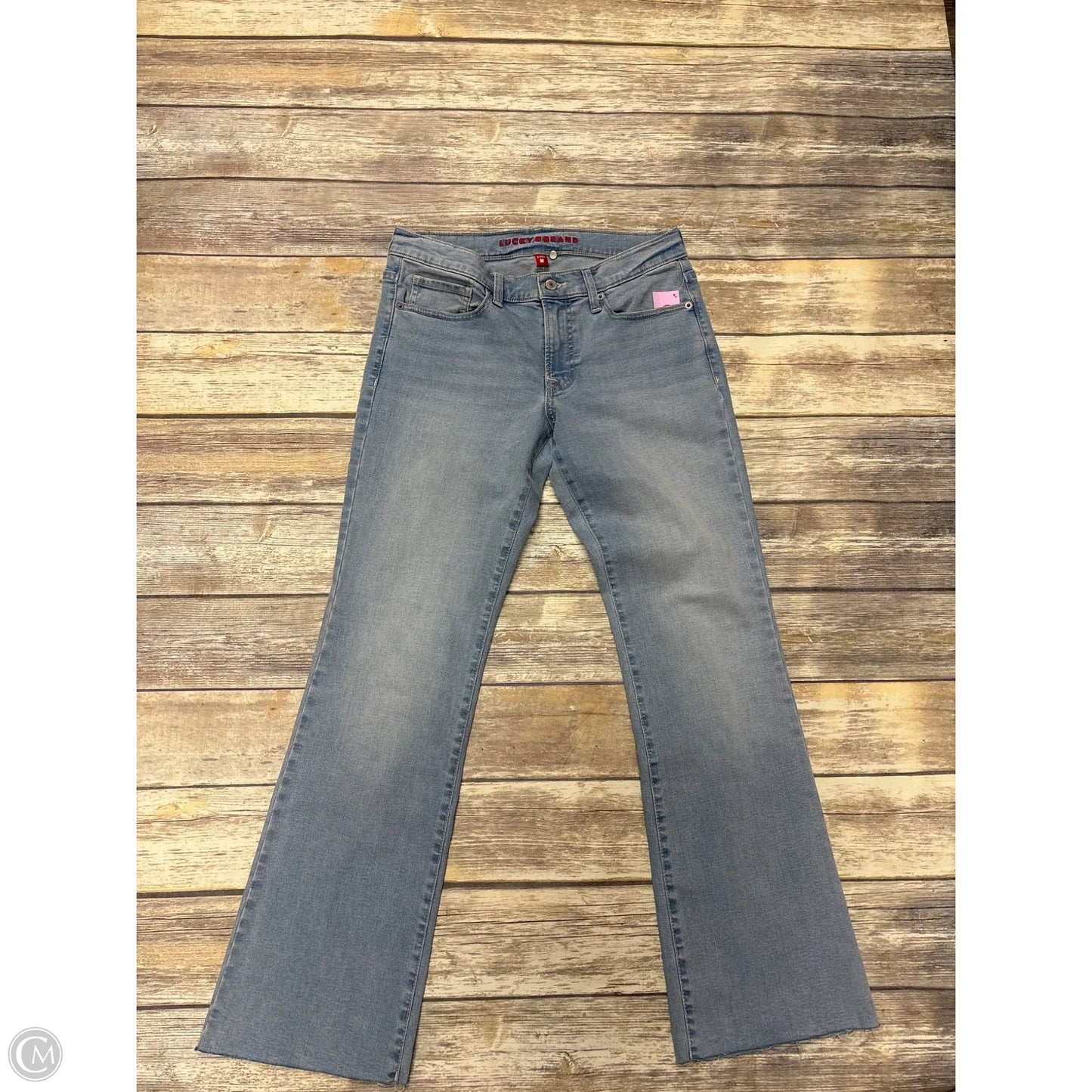 Jeans Wide Leg By Lucky Brand In Blue Denim, Size: 6