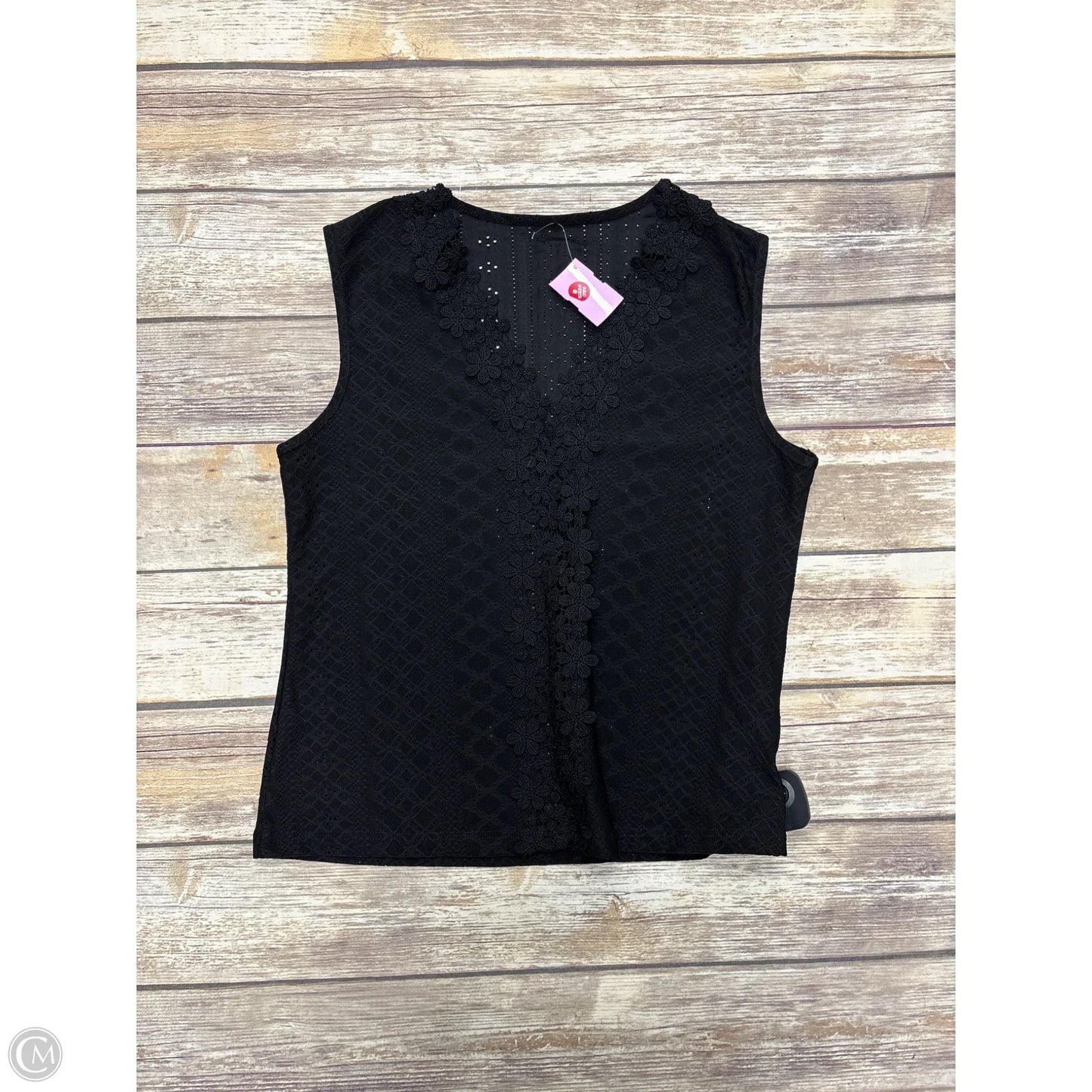 Top Sleeveless By Cmf In Black, Size: M