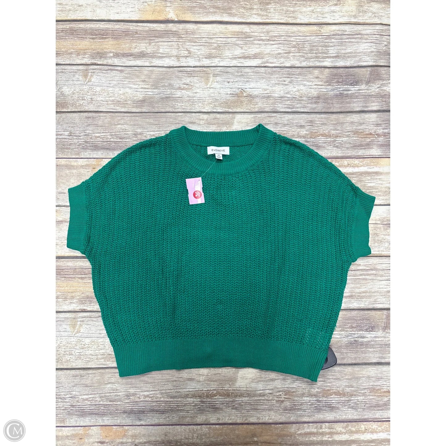 Sweater Short Sleeve By Evereve In Green, Size: Xs