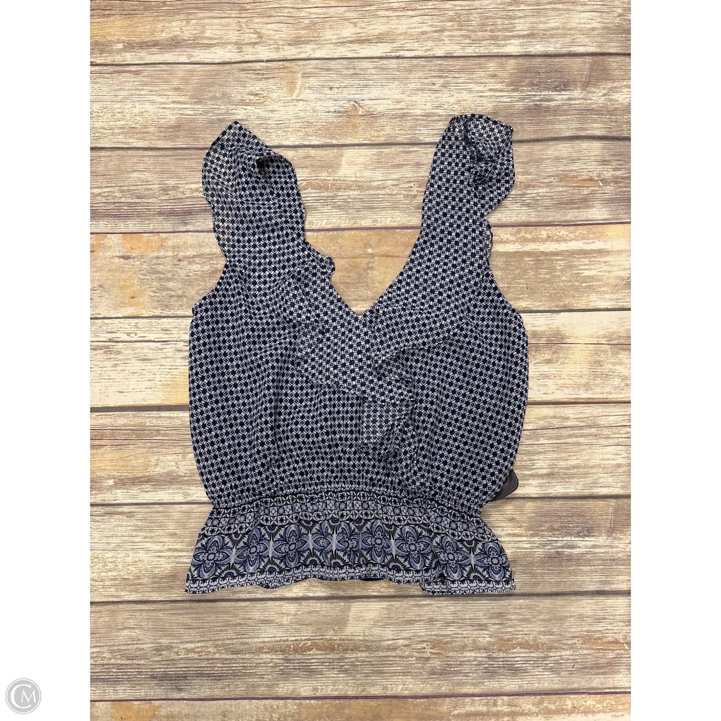 Top Sleeveless By Evereve In Blue, Size: S