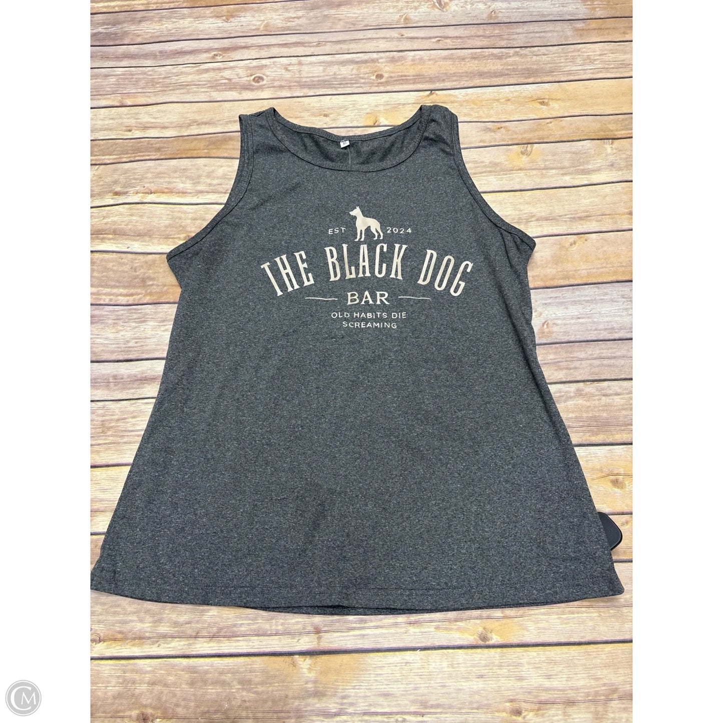 Top Sleeveless By Cmf In Grey, Size: Xl