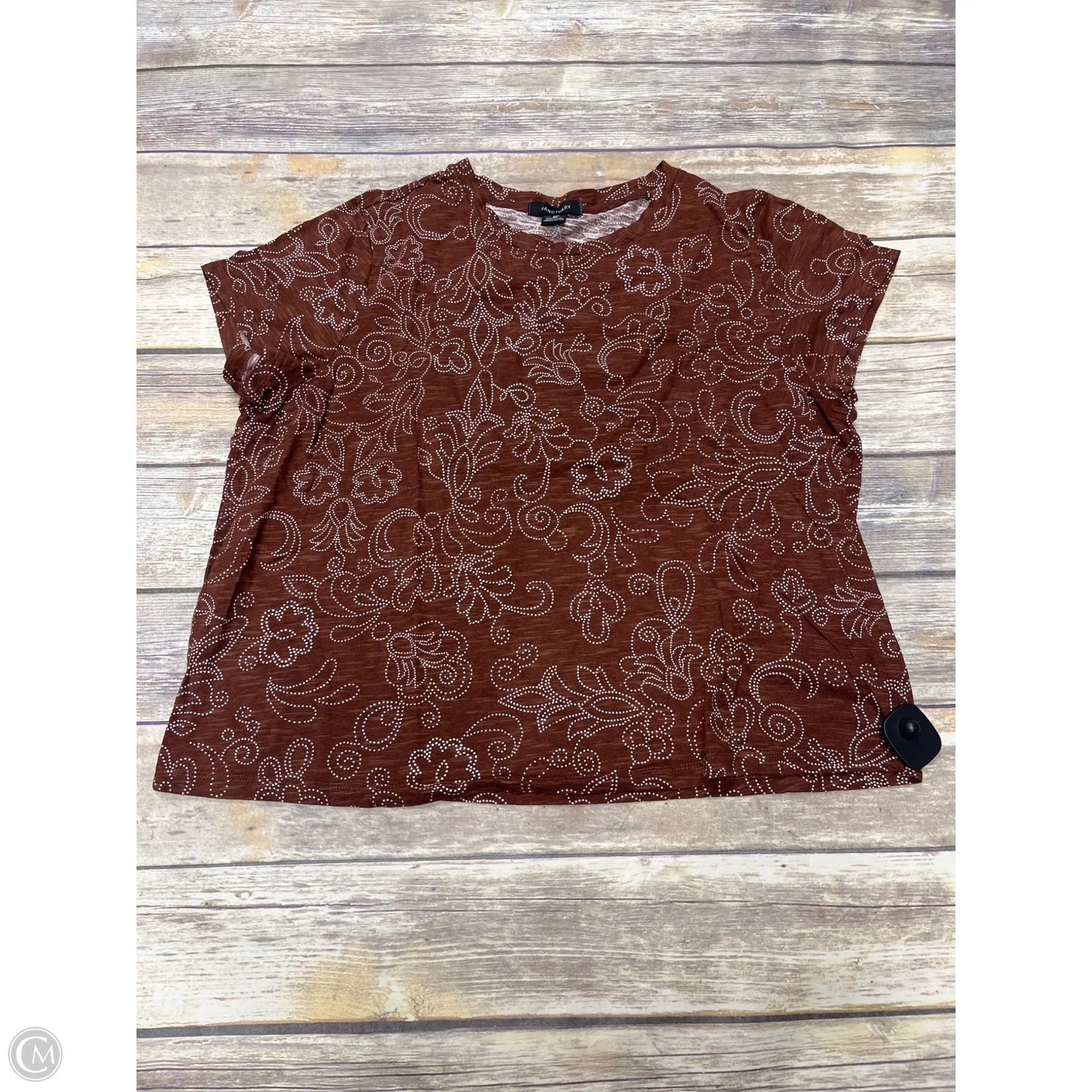 Top Short Sleeve By Sanctuary In Brown, Size: 2x