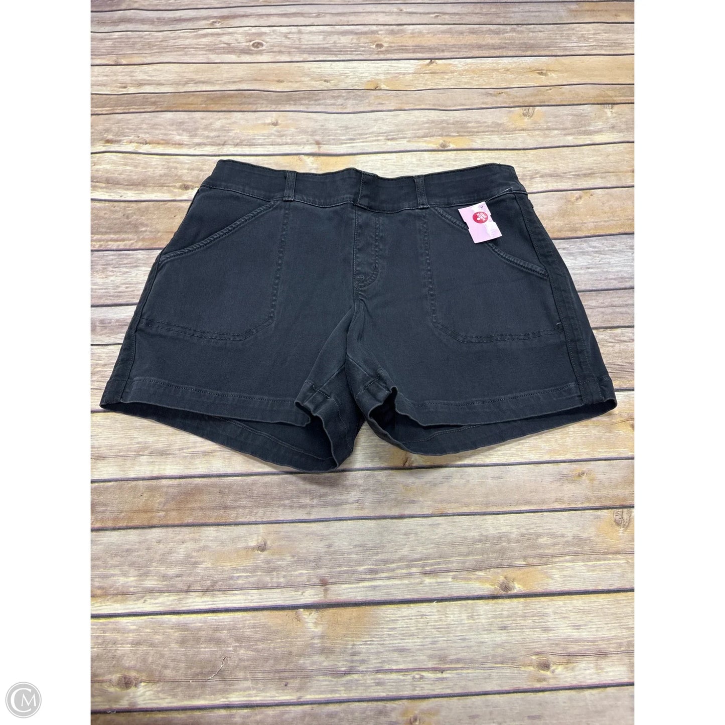 Shorts By Spanx In Black Denim, Size: L