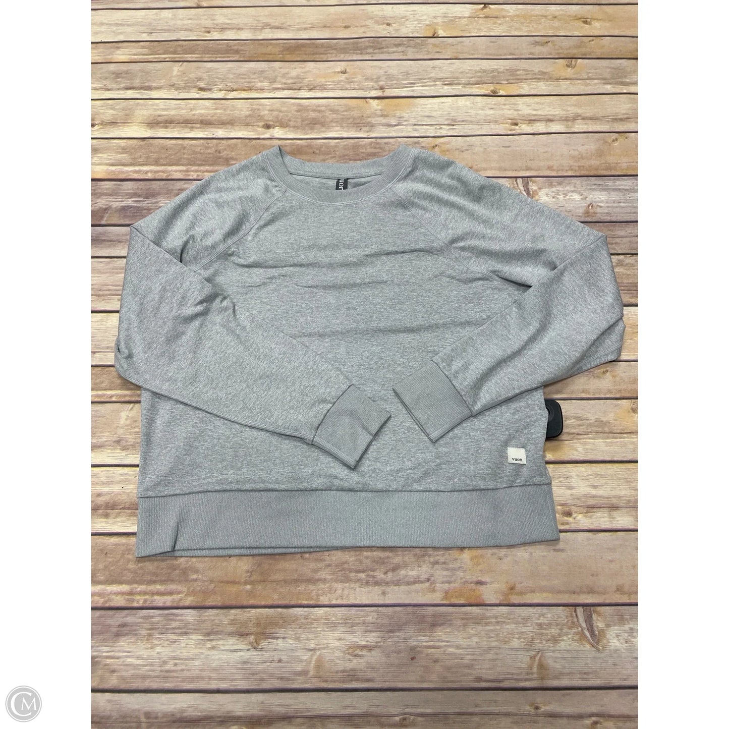 Athletic Top Long Sleeve Crewneck By Vuori In Grey, Size: Xs