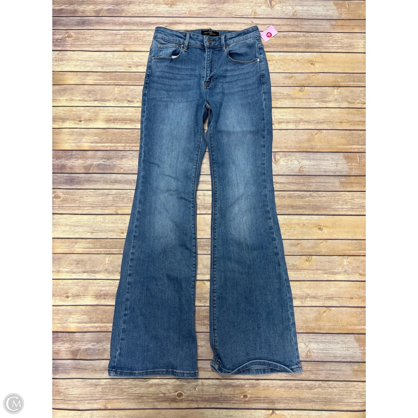 Jeans Flared By Risen In Blue Denim, Size: 6