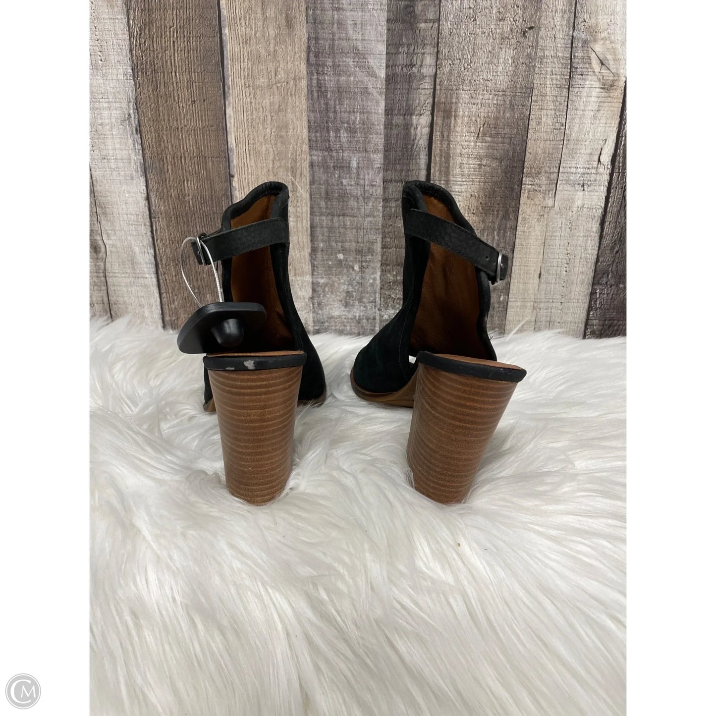 Sandals Heels Block By Lucky Brand In Black, Size: 8.5