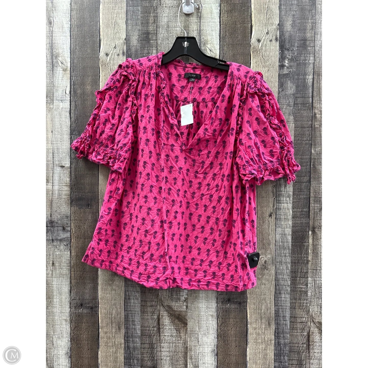 Top Short Sleeve By J. Crew In Pink, Size: S