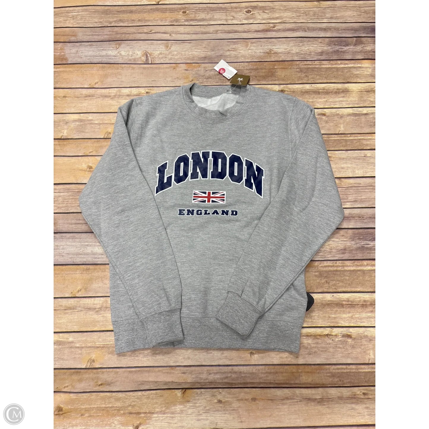 Sweatshirt Crewneck By Cmf In Grey, Size: S