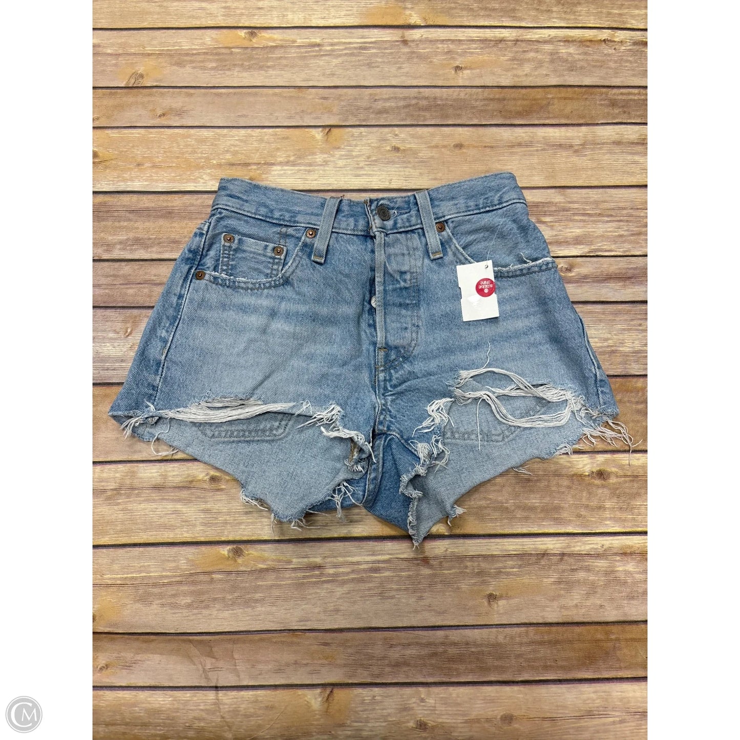 Shorts By American Eagle In Blue Denim, Size: 0