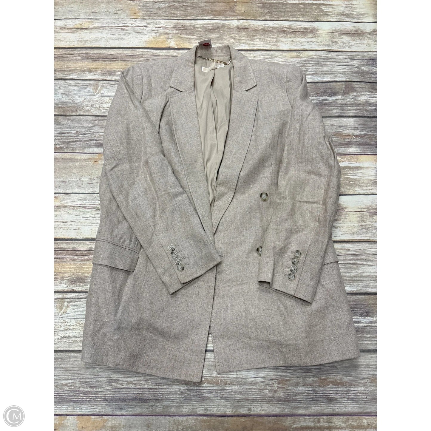 Blazer By Michael By Michael Kors In Beige, Size: M