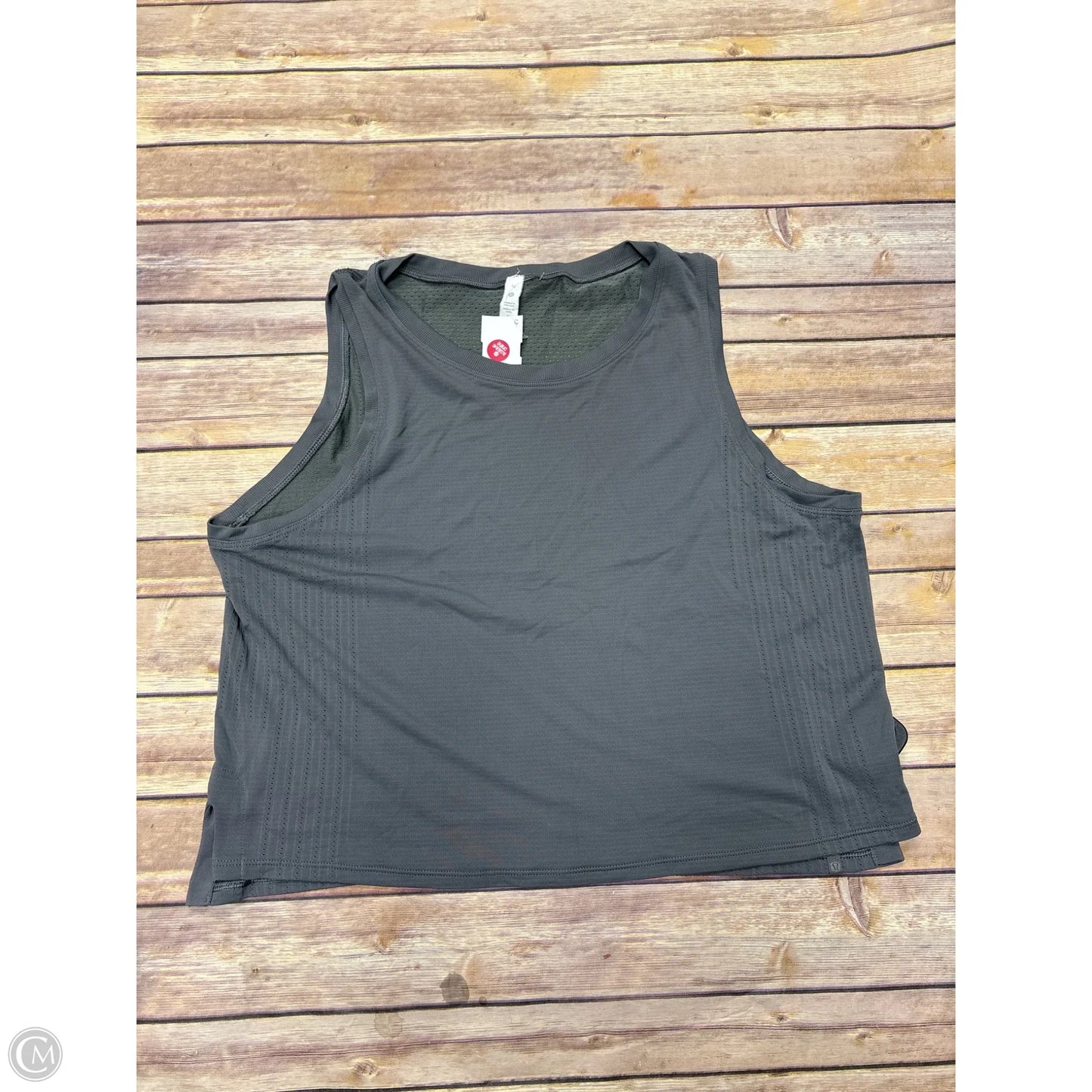 Athletic Tank Top By Lululemon In Grey, Size: 10