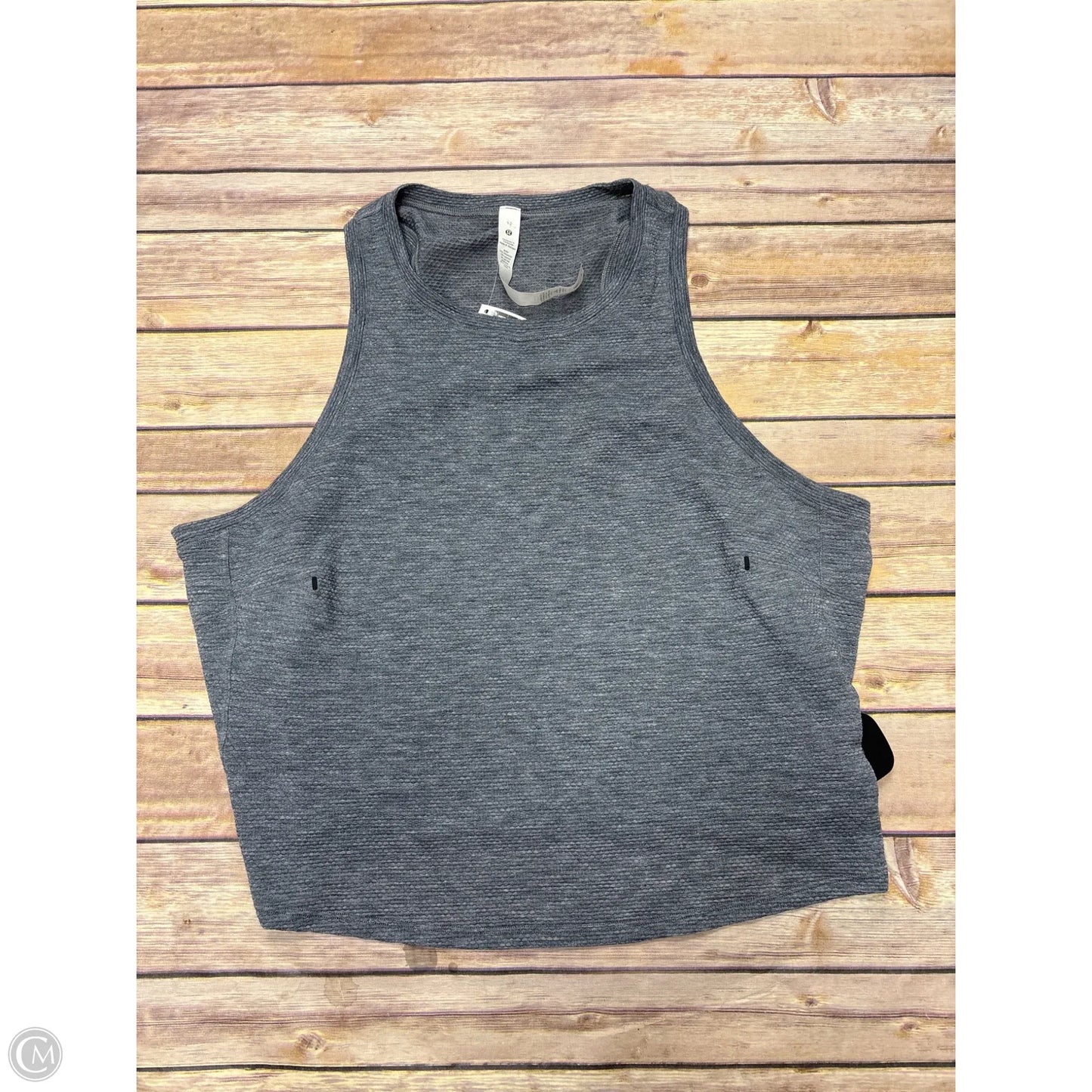 Athletic Tank Top By Lululemon In Grey, Size: 10
