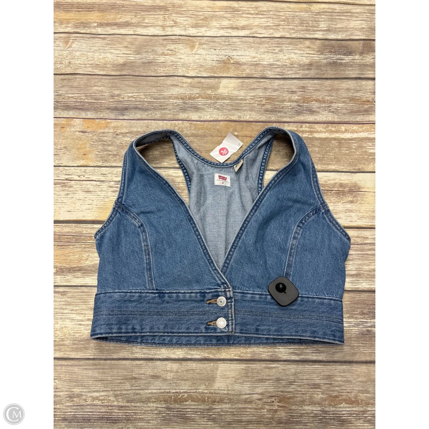 Vest Other By Levis In Blue Denim, Size: M