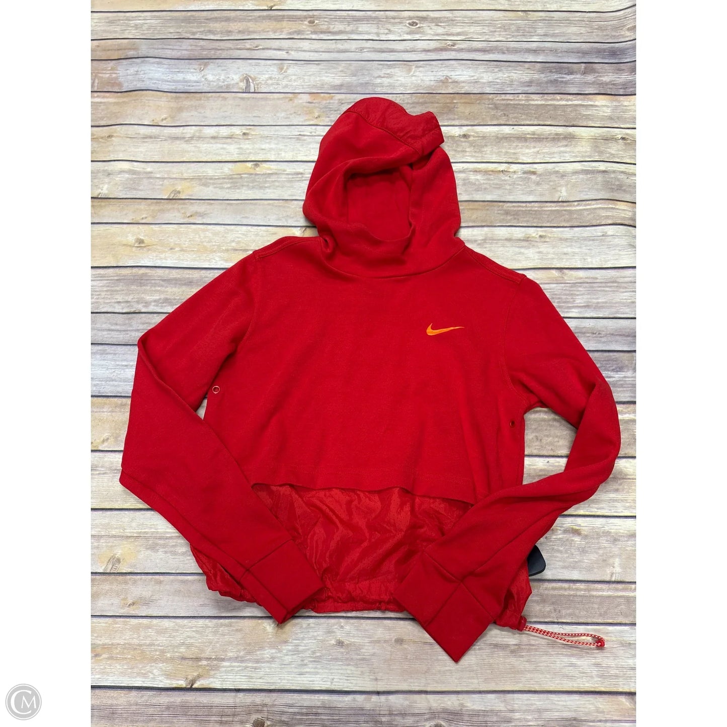 Athletic Sweatshirt Hoodie By Nike In Red, Size: S