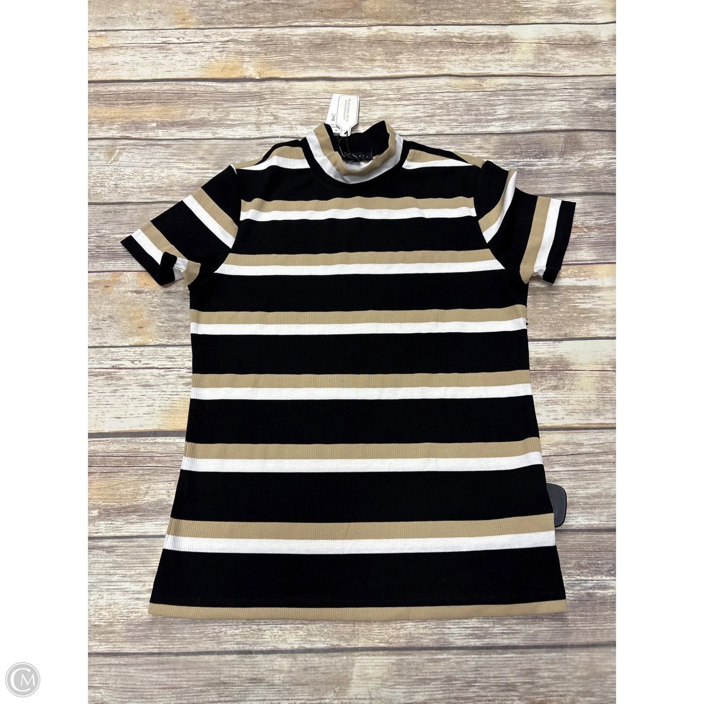 Top Short Sleeve By Sanctuary In Striped Pattern, Size: M