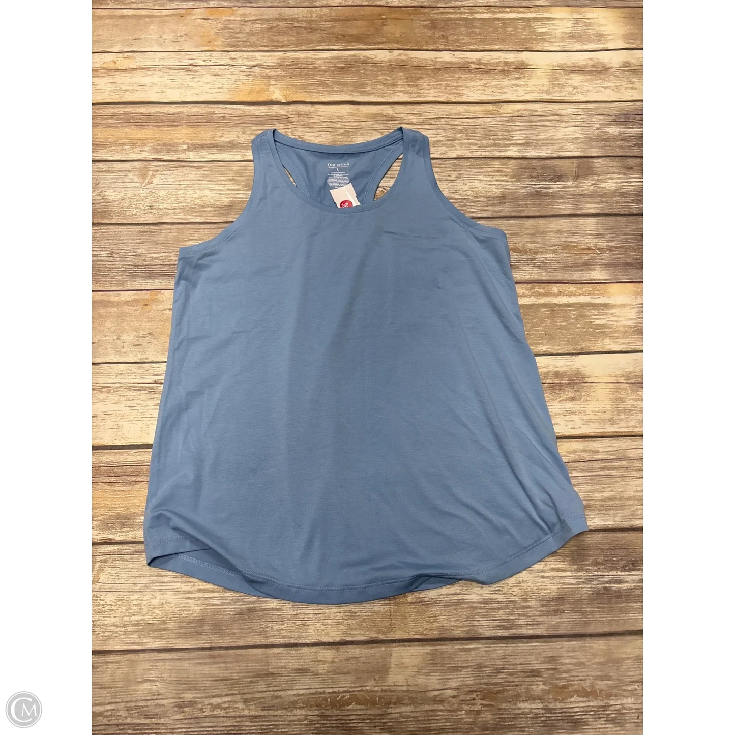 Athletic Tank Top By Tek Gear In Blue, Size: L