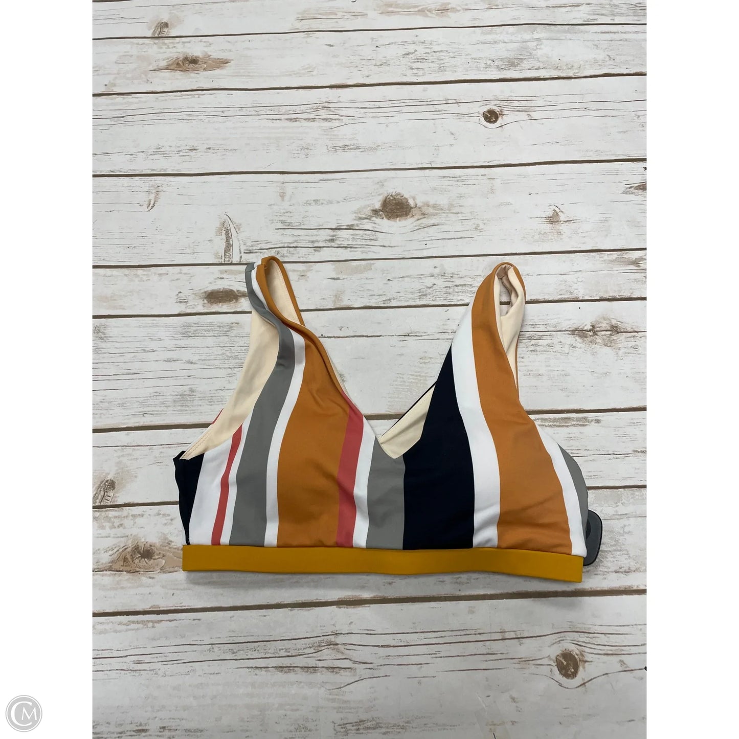 Athletic Bra By Cme In Striped Pattern, Size: M