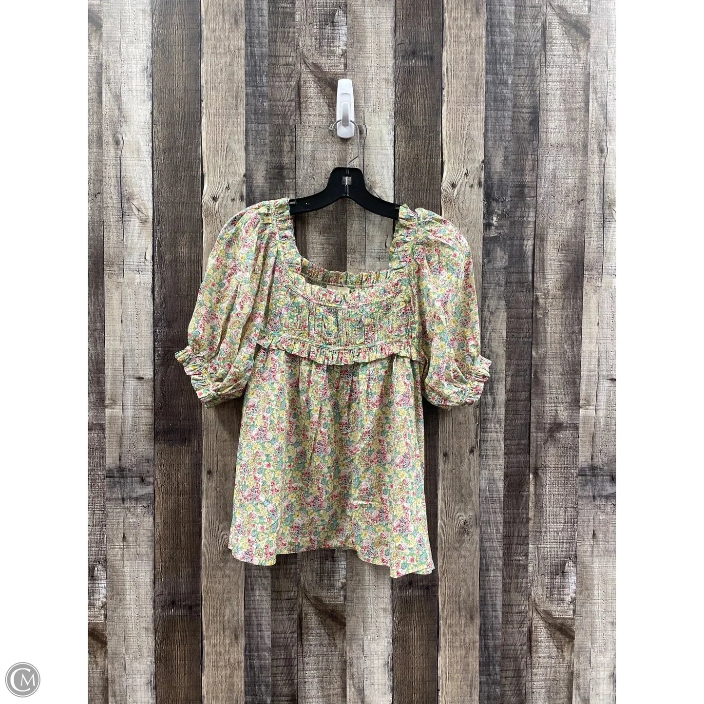 Top Short Sleeve By Elie Tahari In Green, Size: S