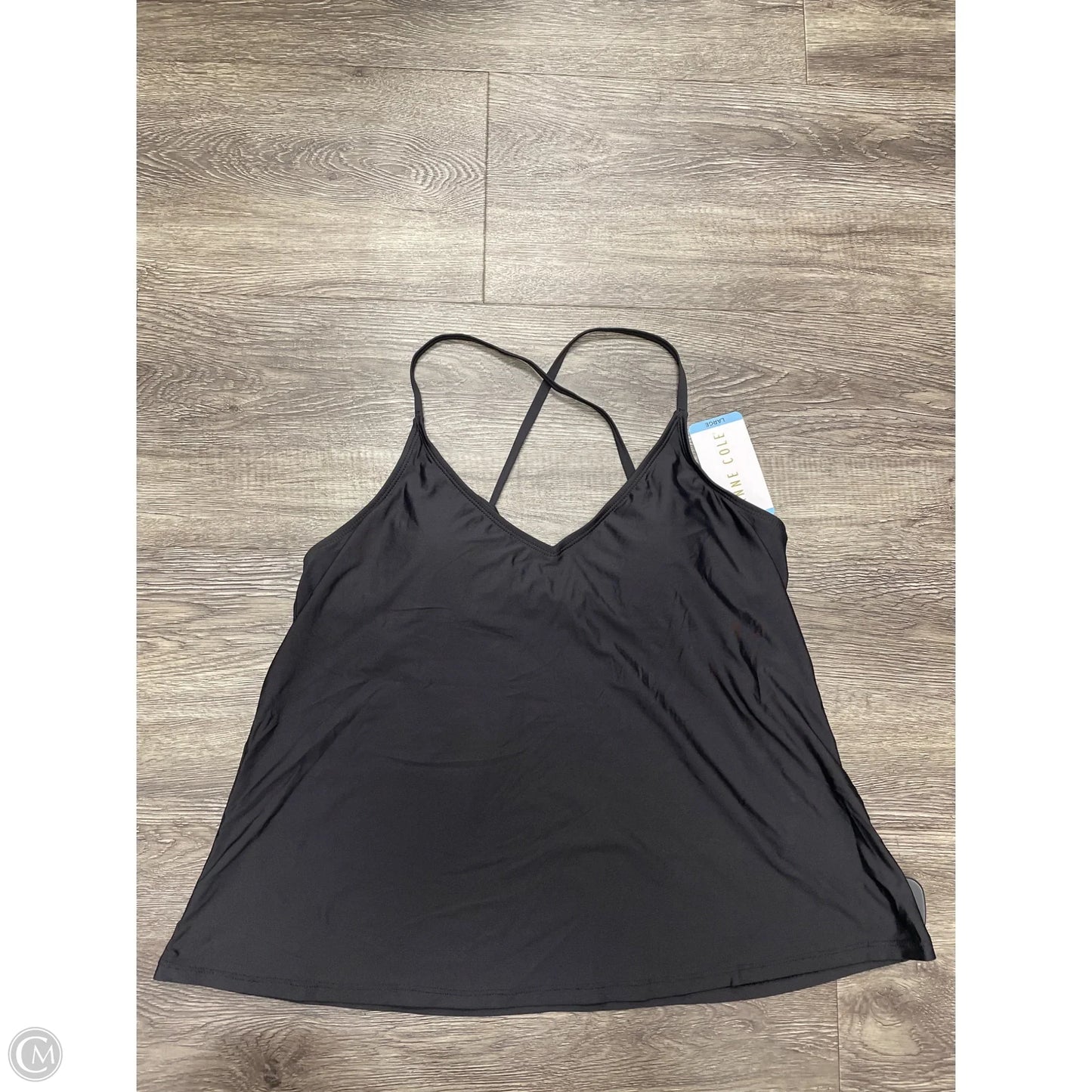 Swimsuit Top By Cme In Black, Size: L