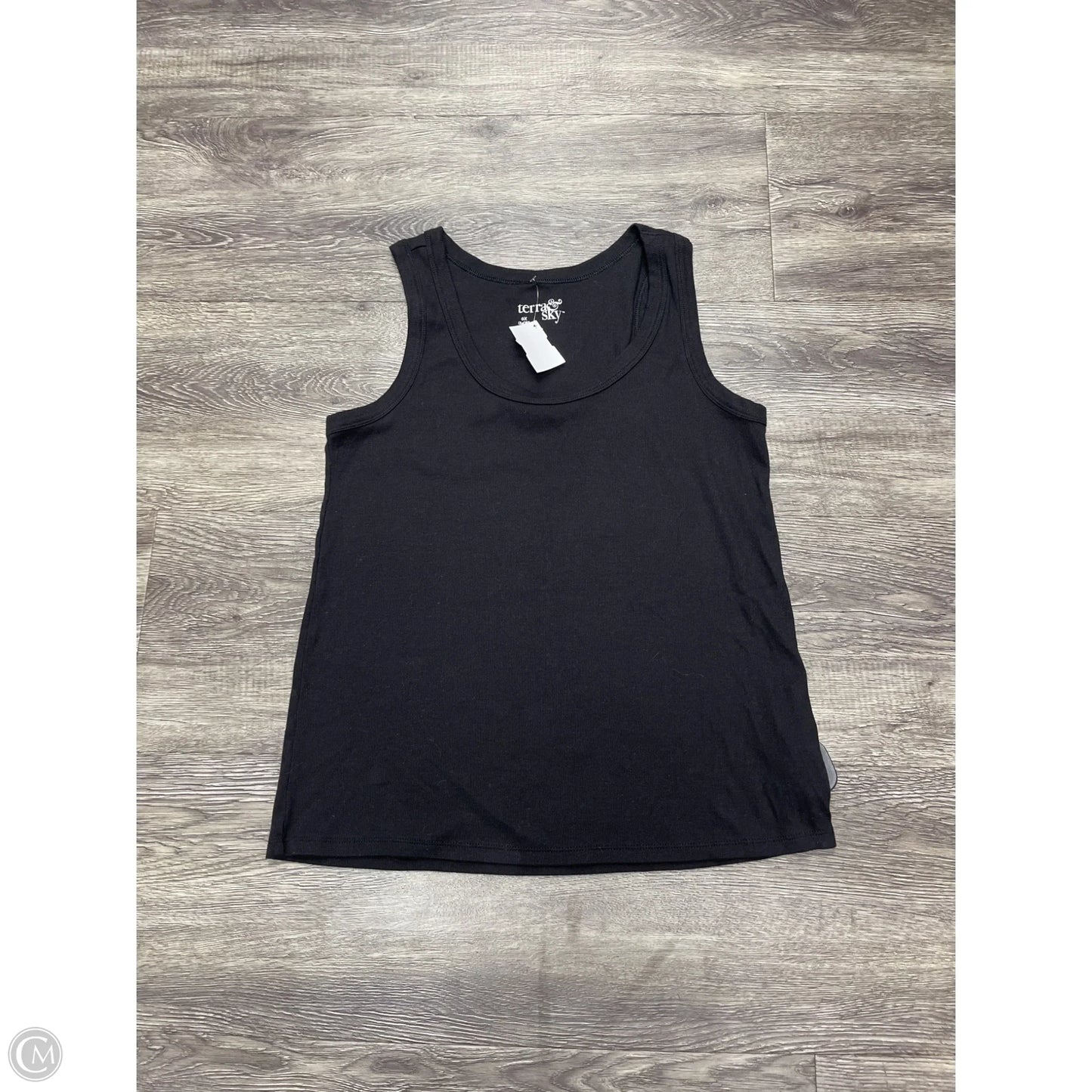 Top Sleeveless Basic By Terra & Sky In Black, Size: 1x