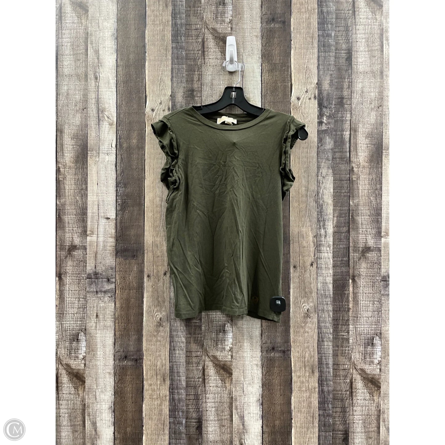 Top Sleeveless Designer By Michael Kors In Green, Size: S