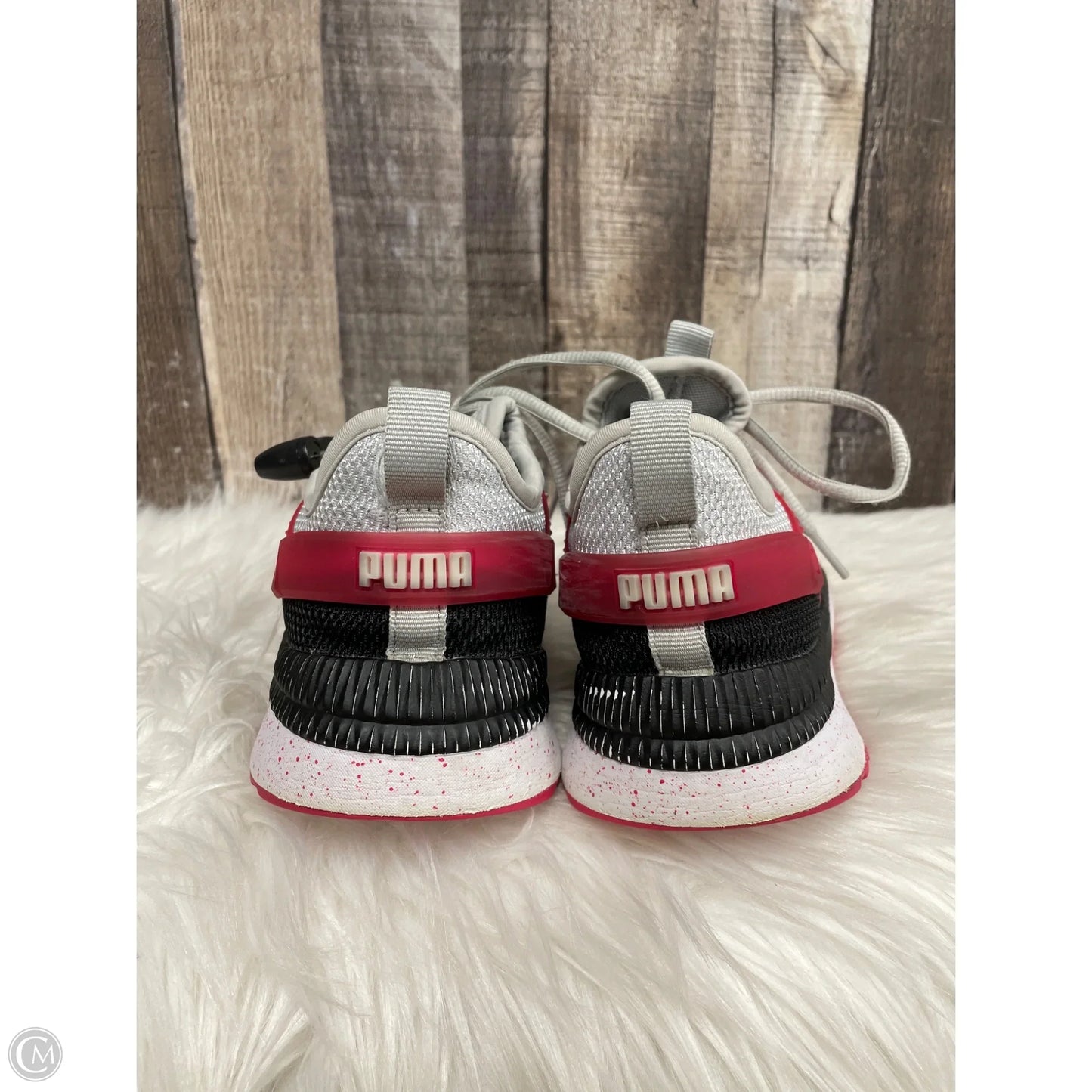 Shoes Athletic By Puma In Grey & Pink, Size: 8