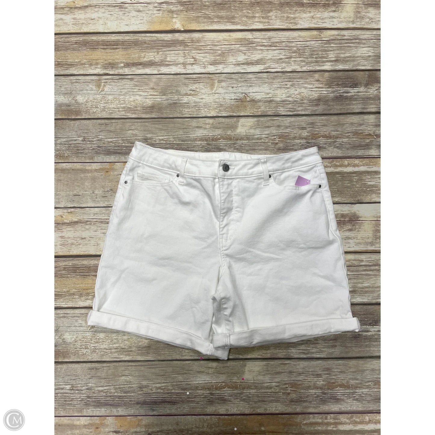 Shorts By Croft And Barrow In White Denim, Size: 16