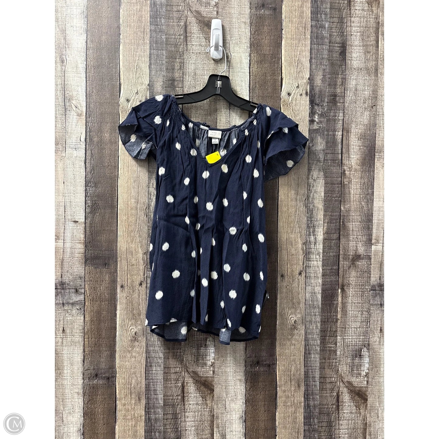 Top Short Sleeve By A New Day In Blue, Size: S