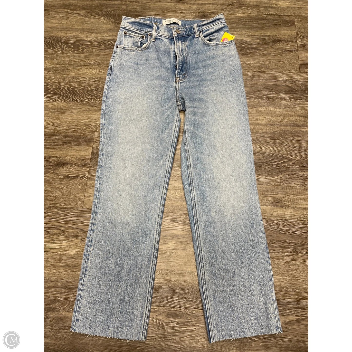 Jeans Straight By Abercrombie And Fitch In Blue Denim, Size: 2