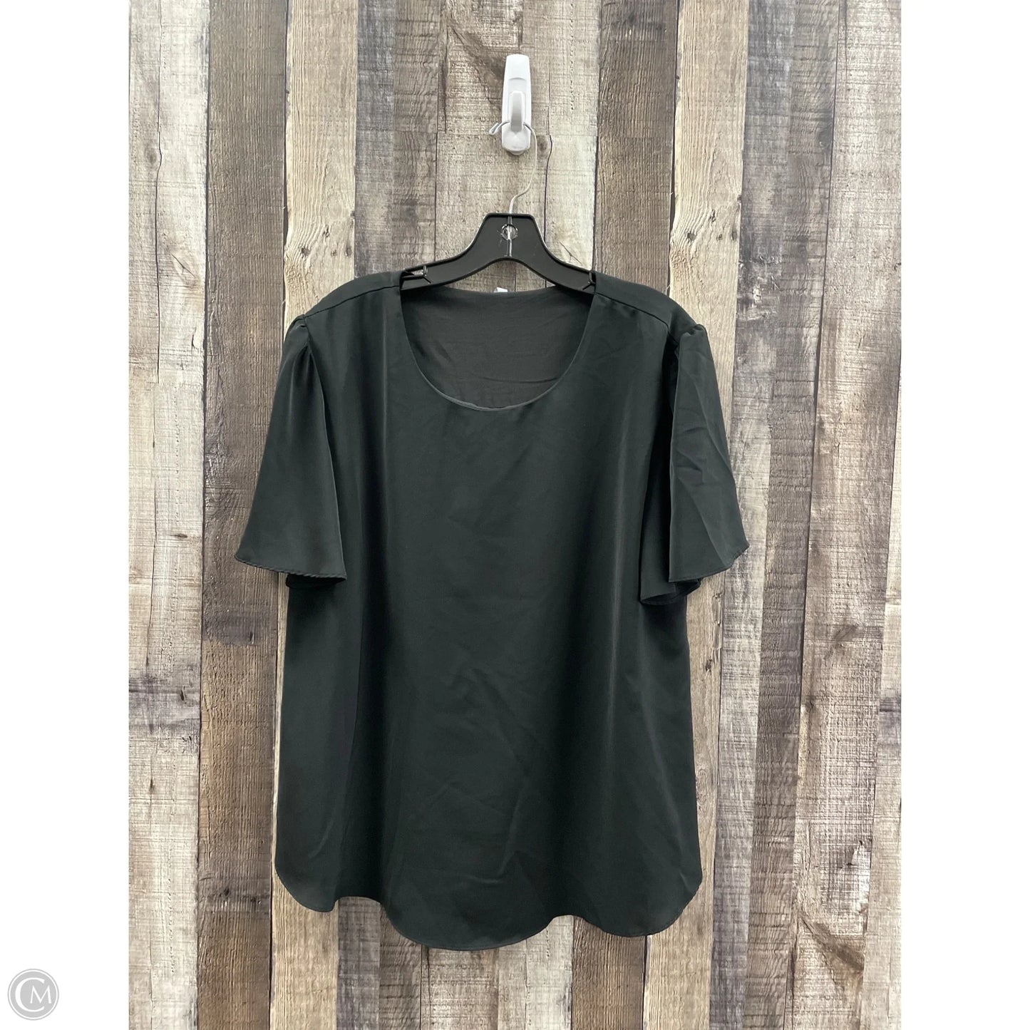 Top Short Sleeve By Cme In Black, Size: Xl