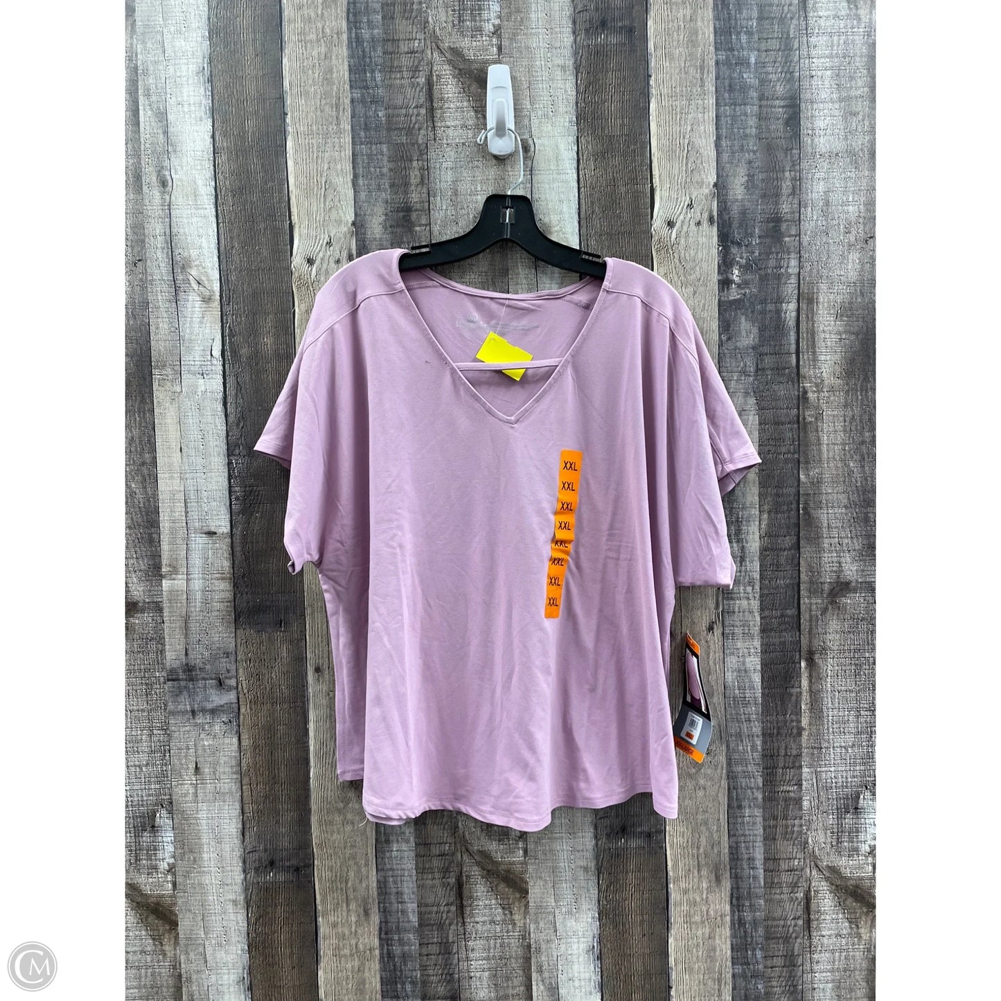 Top Short Sleeve By Tranquility In Purple, Size: Xxl