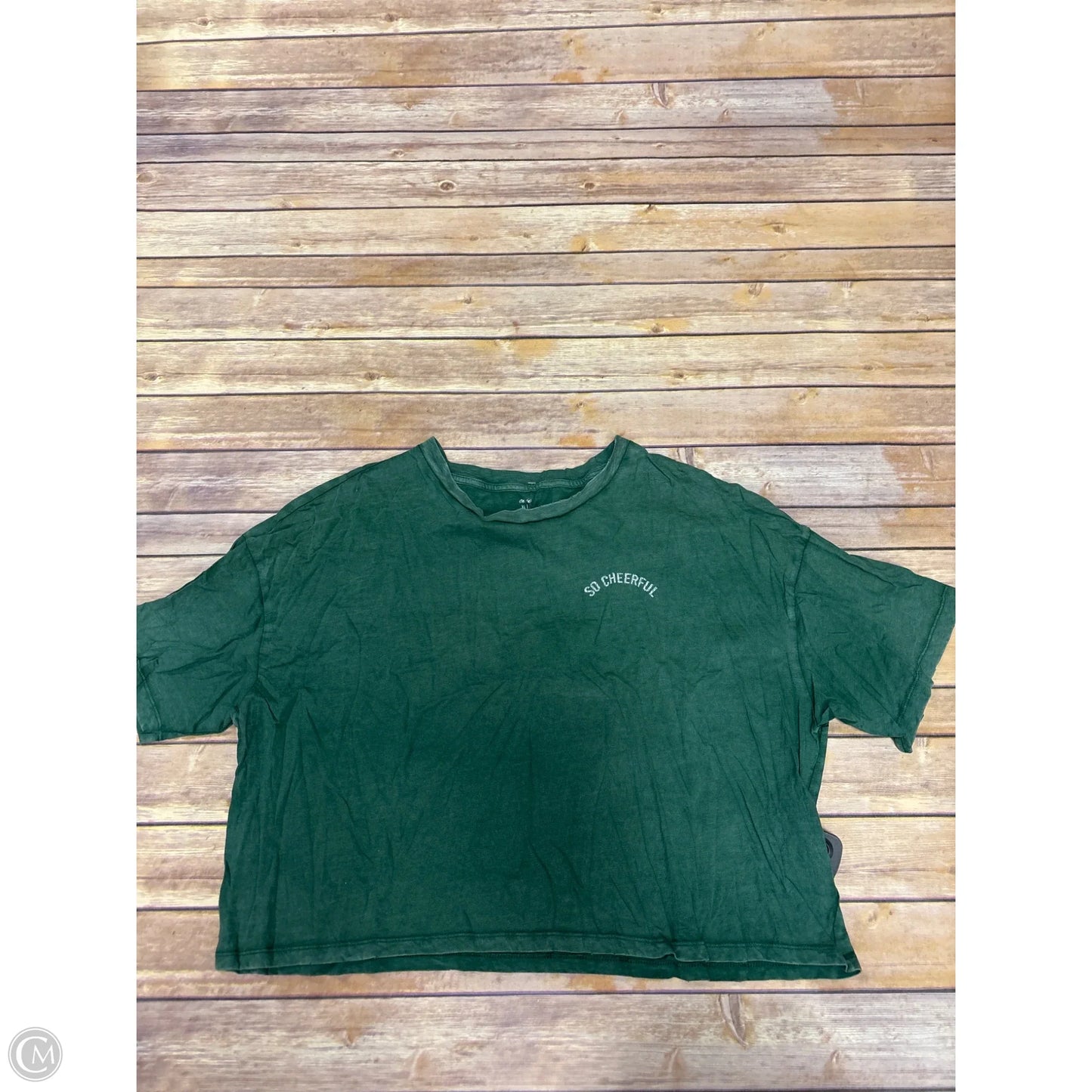 Top Short Sleeve By Aerie In Green, Size: Xl
